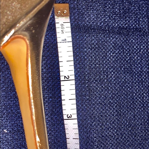 SteveMadden Gold Rhinestone Heels - Picture 7 of 8